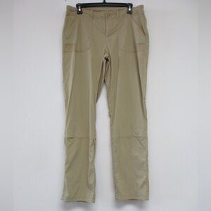 Columbia PFG Pants Womens size 14 tan khaki Outdoor Hiking Stretch Fishing camp